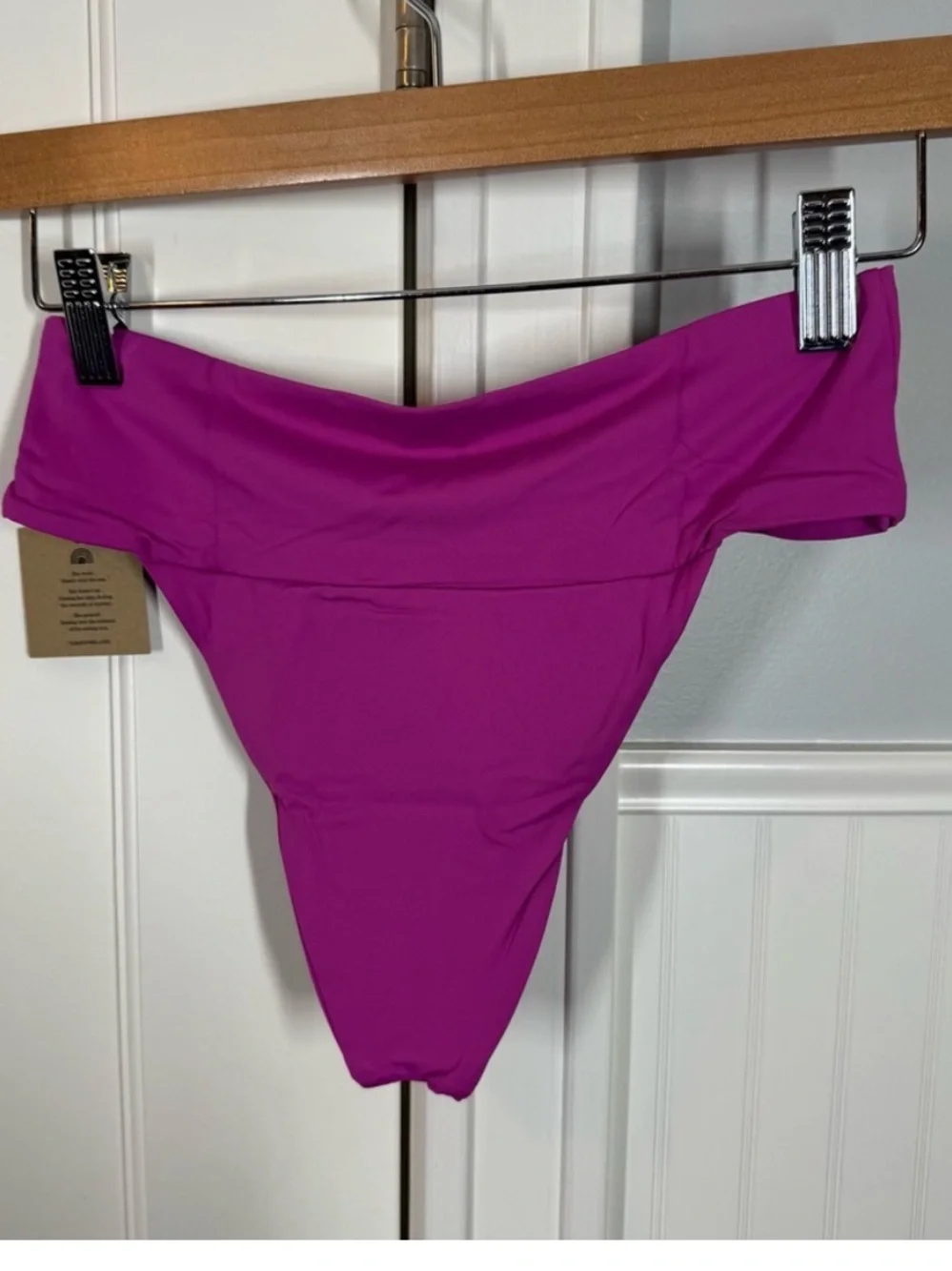 TOAST SWIM High-Waist Pink Bikini Bottoms
